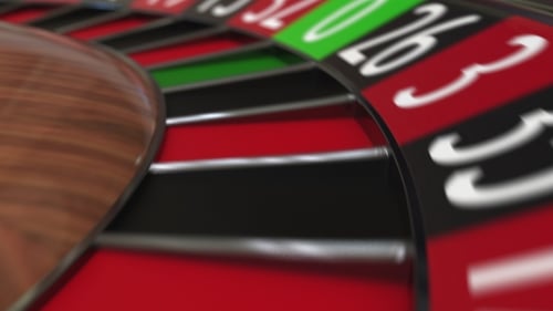 Casino Roulette Wheel Ball Hits 30 Thirty Red