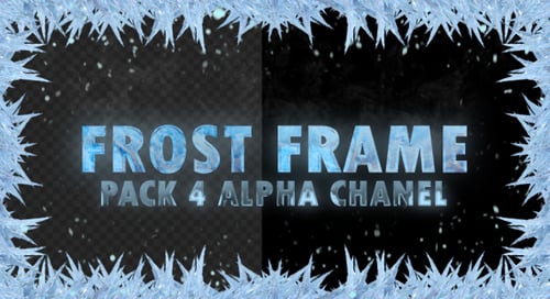 Growing Ice Frost Frame Reveal Animation