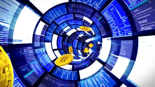 3D Mining Inside the Computer, Moves Backward