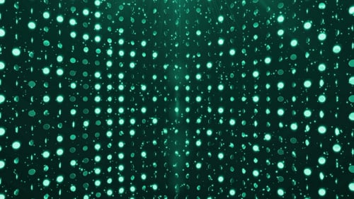 Glowing Dots Geometric Loop Background