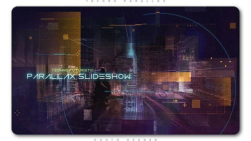 Dynamic Futuristic Digital Opener and Parallax Slideshow