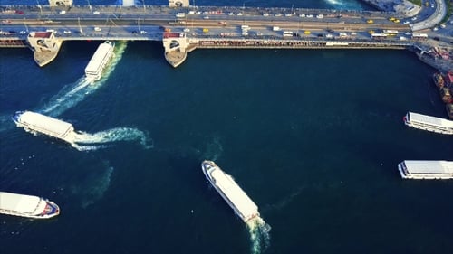 Galata Bridge Aerial Photography