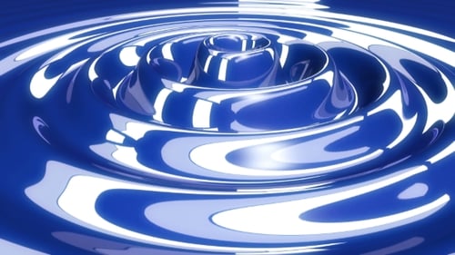 Smooth Blue Fluid Waves Abstract Background