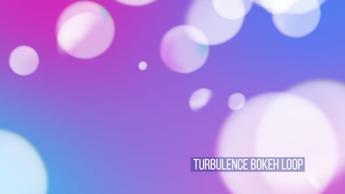 Turbulenz-Bokeh-Loop Overlay und Hintergrund V7