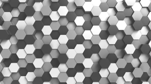 Dynamic Hexagon Wall Pattern Loop Background