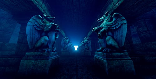 Galerie d'architecture et statues