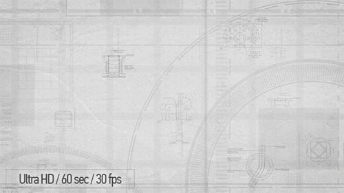 Animated Blueprint Grid Technical Background Reveal