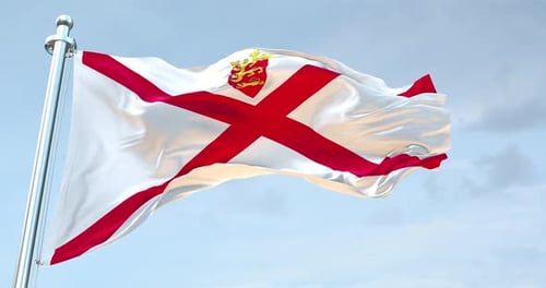 Realistic Fabric Motion Jersey Flag Animation