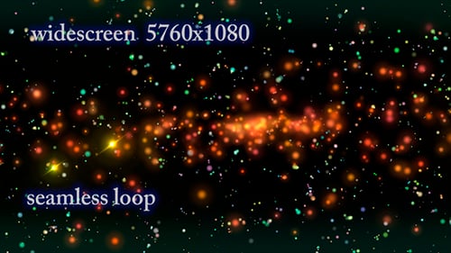 Dynamic Abstract Sparkling Particles Seamless Loop Background