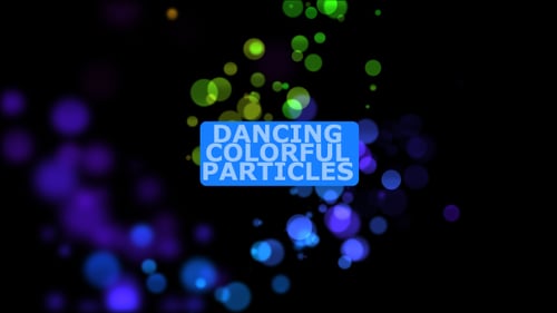 Abstract Colorful Bokeh Particle Animation