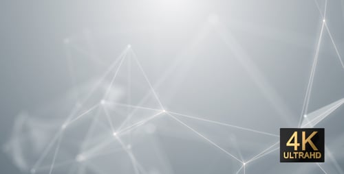 Dynamic Abstract Plexus Network Clean White Background