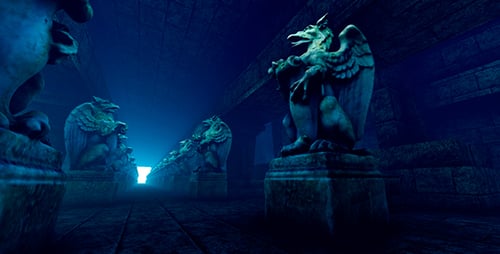 Tunnel With Sculptures