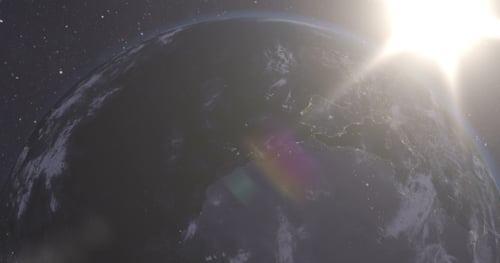 Spectacular Flight Away From Earth