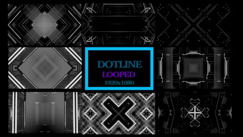 dotLine-Hintergrund-VJ-Paket