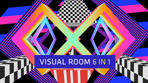 Vibrant Geometric Kaleidoscope Abstract Motion Background