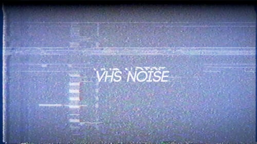 Retro VHS Static Noise Overlay