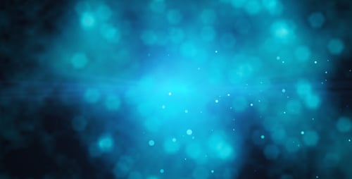 Abstract Glowing Bokeh Light Particles Background Loop