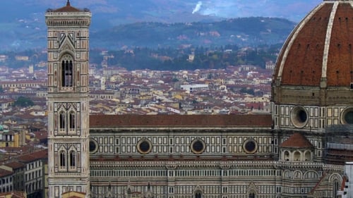 Beautiful Views of Florence and Cathedral Santa Maria Del Fiore, Florence, Italy.