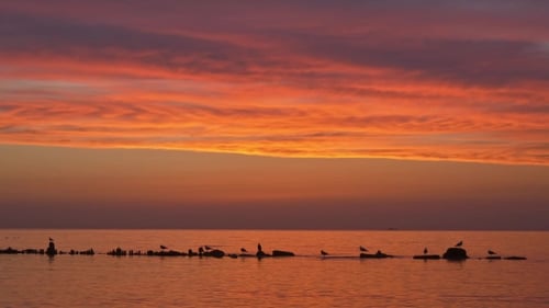 Afterglow in the Sea