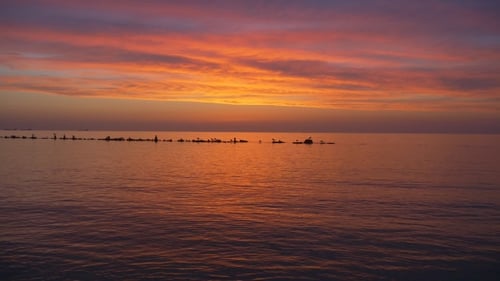 Sunset Glow on the Sea
