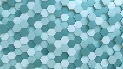 Abstract Geometric Hexagon Pattern Looping Background