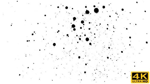 Viele Tintentropfen auf trockenem Papier 07