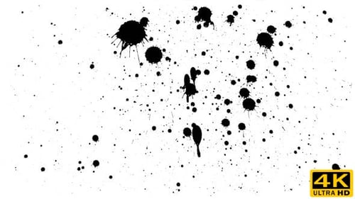 Many Ink Drops on Dry Paper 08
