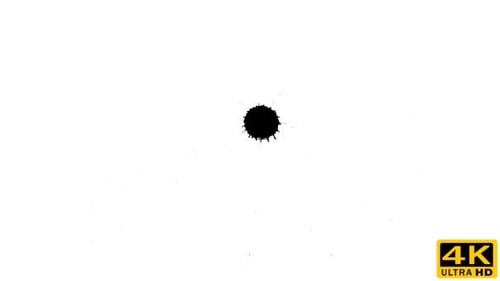 Ink Splatter on White Background Graphic Element