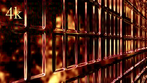 Feuerhintergrund durch Glasfenster