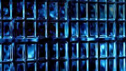 Abstract Blue Light Grid Loop Background