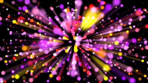 Vibrant Abstract Light Burst and Particles Background Loop
