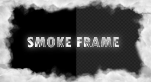 Animated Smoke Cloud Frame Background