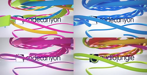 Clean Ribbon Logo Reveal