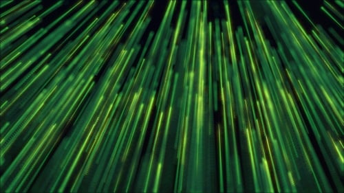 Midnight Green Particle Trails