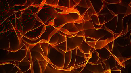 Abstract Orange Glowing Fluid Lines Animation Background Loop
