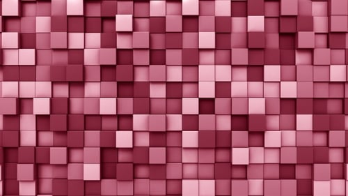 Schwankende rote Quadrate