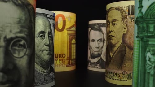 Foreign Currency Money Exchange Concept