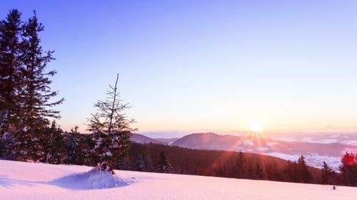 Mountain Winter Landscape