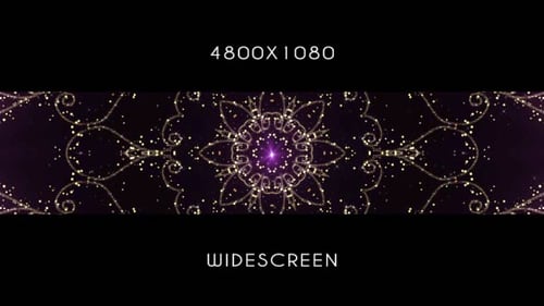 Elegant Golden Particle Mandala Patterns Festive Background Animation