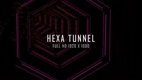 Hexa Tunnel VJ Loops Background