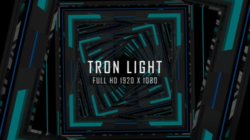 Seamless Loop of an Abstract Geometric Light Tunnel