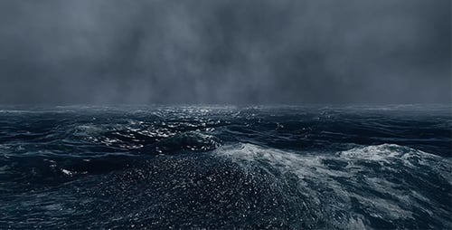 Oceano voar pela noite