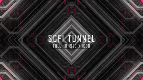 Scfi Tunnel Light VJ Loops Background