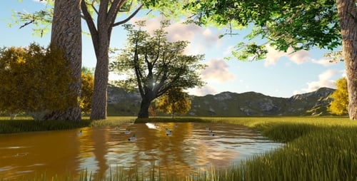 Paysage lacustre