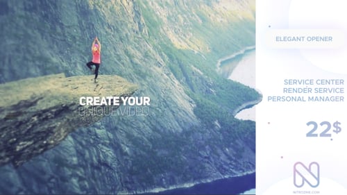 Modern Cinematic Opener with Dynamic Transitions