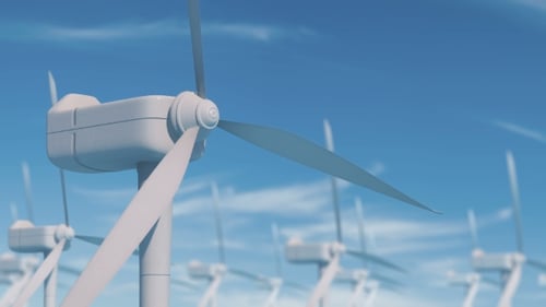 Windmill Blade Rotation for Alternative Energy Wind Turbine