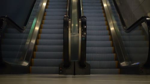 Moving Escalators in Urban Indoor Setting