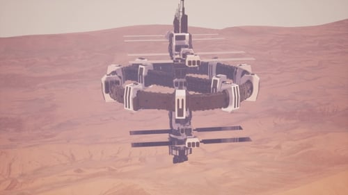 Colony on Mars Planet