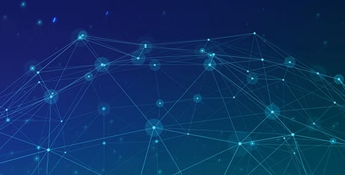 Futuristic Digital Network Connection Background Animation