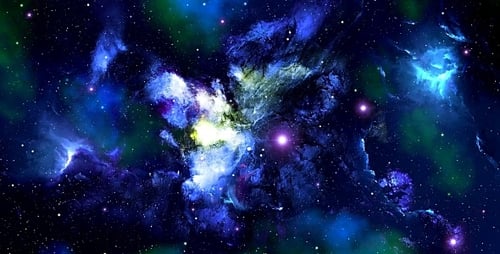 Dynamic Colorful Nebula Space Background Animation